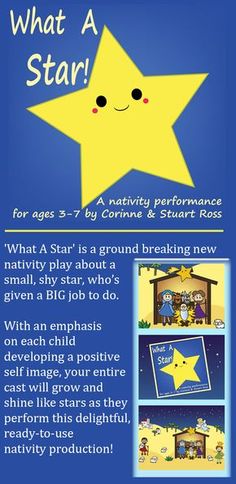 an advertisement for a children's book called what a star is written on it