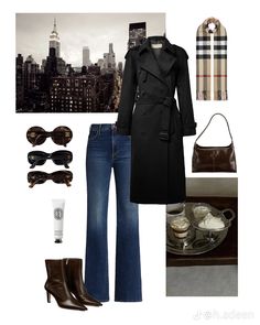 Celine Outfit Aesthetic, How To Style A Trench Coat Classy, Coats Outfits Women, Worst Outfits, Gossip Girl Aesthetic, Mode Inspiration, College Outfits, Outfit Idea