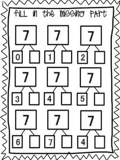 Students will find the missing part to complete the number bond. ... Number Bonds Worksheets, Number Bonds To 10, Number Bond, Eureka Math, Math Graphic Organizers, Math Centers Middle School, Math Number Sense, Number Bonds, Numbers Kindergarten