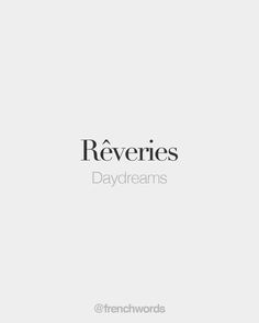 the logo for reveries daydreams is shown in black on a white background