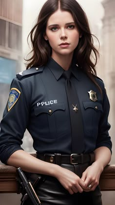 Police Uniform Female, Women's Military Uniform, Police Outfit, Cop Uniform, Idf Women, Female Police Officers, Female Cop, Female Character Inspiration, Police Women