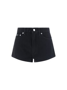 100% Cotton Feminine Chic, Stefano Gabbana, Italian Style, Black Denim Shorts, Luxury Retail, Short Outfits, Short Pants, Designer Dresses, Fitness Models