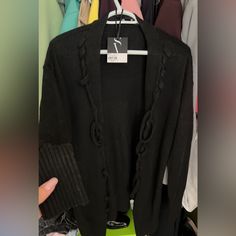 Great Condition. Worn Once Size S Vera Wang Sweater, Pleated Jacket, Varsity Jackets, Baseball Varsity Jacket, People Shopping, Bow Detail Dress, Spring Jackets, Fitted Skirt, Henley Shirts