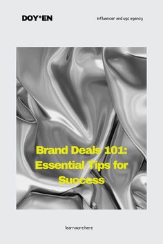 a brochure with the title brand details 101 essential tips for success