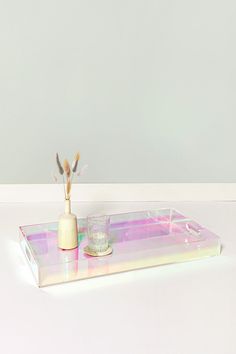 This acrylic tray is extremely versatile with its minimalist rectangular design. Use to have a cup of tea in bed while reading or display décor on your coffee table. Minimalist rectangle design Handles on the side for easy carrying Rubber feet to keep from slipping Tea In Bed, Coffee Table Minimalist, Table Minimalist, Rectangle Design, Healing Frequencies, Acrylic Decor, Large Tray, A Cup Of Tea, Room Accessories