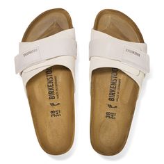 Oita Suede Leather Antique White | BIRKENSTOCK White Birkenstock, Birkenstock Sandals Women, White Birkenstocks, Birkenstock Women, Oita, Sandals Casual, Suede Fashion, Strap Wedge, Shoe Insoles