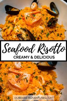 seafood risottoe creamy and delicious