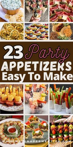 25 party appetizers that are easy to make