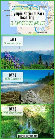 the national park and 3 day trip