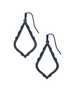 Kendra Scott | Sophia Drop Earrings in Navy Gunmetal Gunmetal Jewelry, Jewelry Kendra Scott, Metallic Frame, Buy Bead, Kendra Scott Earrings, Resin Tutorial, Creating Jewelry, Fall Jewelry, How To Make Necklaces