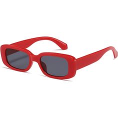 Plastic Frame Polycarbonate Lens Non-Polarized Uv Protection Coating Coating Lens Width: 65 Millimeters B Ridge: 2 Centimeters A Rm: 142 Millimeters Casual Red Wayfarer Sunglasses, Trendy Red Wayfarer Sunglasses, Retro Red Sunglasses With Uva Protection, Red Rectangular Sunglasses For Summer, Casual Red Plastic Sunglasses, Casual Red Rectangular Sunglasses, Red Rectangular Polarized Sunglasses, Red Rectangular Sunglasses With Uva Protection, Classic Red Rectangular Sunglasses