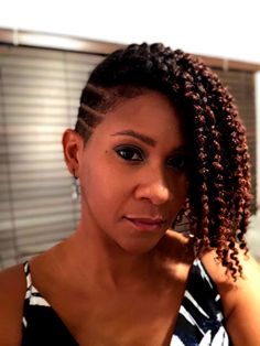 Easy Trendy Hairstyles, Coiling Natural Hair, Braids With Shaved Sides, Shaved Side Hairstyles, Tapered Hair, Shaved Hair Designs, Protective Hairstyles For Natural Hair, Natural Hair Twists