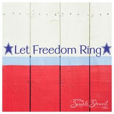 Let Freedom Ring Let Freedom Ring, Themed Room, Rings Simple, Room Themes, July 4th, Both Sides, Neon Signs, Novelty Sign, Home Decor Decals