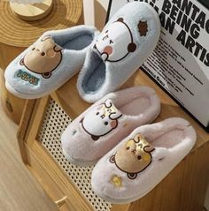 Gift: slippers for couples Bubu and Dudu | Bear Panda Design - Fashion Look | Bubu Dudu slippers | The best gift for a girl and a guy I can sew your favorite slippers Usagi Bunny, Anime Winter, Guerrilla Girls, Bubu Dudu, Kawaii Panda, Comfy Slippers, Cute Slippers, Winter Slippers, Exclusive Gift