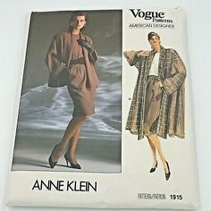 an old fashion sewing pattern for a women's coat and dress from the 1960s