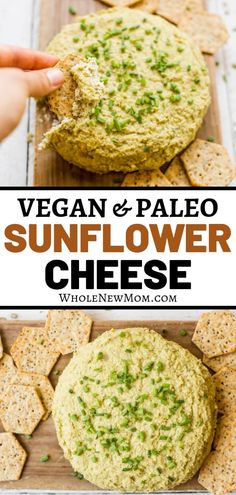 vegan and paleo sunflower cheese is the perfect appetizer to serve