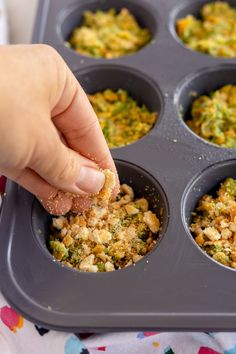 Easy broccoli bites made with broccoli, cheese, and Ritz crackers!