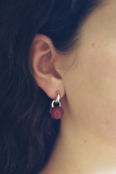 Everyday Earrings In Carnelian | Sophie Buhai Silver Beaded Earrings, Silversmith Earrings, Big Earrings Aesthetic, Mobile Earrings, Looking Into The Distance, Chunky Silver Earrings, Chunky Silver Jewellery, Daily Earrings, Street Style Jewelry