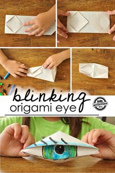 how to make an origami eye