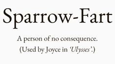 an old english typeface with the words sparrow - fart in black and white