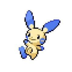 an image of a pixelated pokemon character