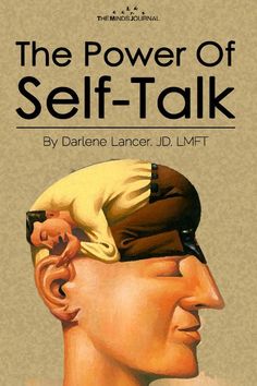 the power of self - talk book cover with an image of a man's head