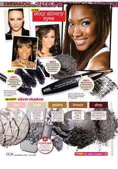 Milani Eyeshadow, Grey Eye Makeup, Brown Skin Makeup, Gray Eyes, Eye Tutorial, Beauty Magazine, Celebrity Beauty