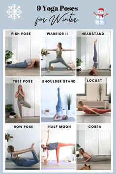 Here are my favorite yoga poses for the cold winter months. Yoga Poses For Kapha Dosha, Yoga For Kapha, Vata Yoga Poses, Kapha Dosha Daily Routines, Kapha Dosha Recipes, Kapha Dosha Diet, Kapha Yoga, Pitta Kapha Dosha, Kapha Balancing