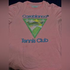 Authetntic Casablanca Womens Top Size Xs But Fits Oversized ( Can Fit Up To Size Medium) Worn Twice But No Signs Of Wear Casablanca Tennis Club, Icon Tshirt, Tennis Club, Tennis Clubs, Casablanca, Colorful Shirts, Tennis, Womens Tops, Tops & Tees