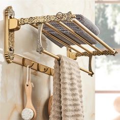 48273109319984 Swinging Towel Rack, Clawfoot Tub Accessories, Bath Rack Ideas, Funky Toilet Paper Holder, Loveshackfancy Bathroom, Cute Bathroom Accessories, Whimsy Goth House Decor, Light Academia Home Decor, Bathroom Soap Holder Ideas