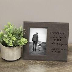 a father's first hero is his daddy and i love you dad planter