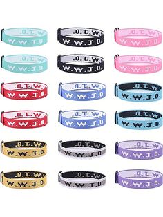 Multicolor  Collar  Textile   Embellished   Women Fashion Jewelry Wwjd Jewelry, What Would Jesus Do Bracelet, Wwjd Bracelets, Jesus Bracelet, Wwjd Bracelet, What Would Jesus Do, Christian Bracelets, String Bracelets, Bracelet Pack