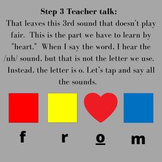 a poster with the words,'step 3 teacher talk that leaves this 3rd sound that doesn't play far