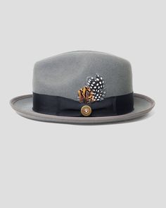 Southern Gents Trilby Fedora - Grey Different Hat Styles, Trilby Fedora, Jackets Casual, Different Hats, Shotgun Shell, Shell Ornaments, Sneaker Dress Shoes, Loafer Sneakers, Mens Fashion Suits