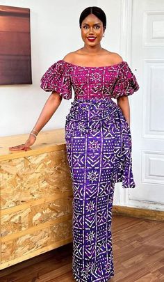 African Attire Dresses Classy, Adire Dress, African Gowns, Ankara Maxi Dress, 2piece Outfits, Best African Dresses, Drape Dress, African Maxi Dresses, African Fashion Women