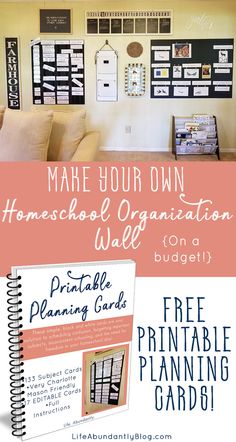 the ultimate guide to make your own homeschool organization wall calendar and printable planner