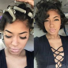 Nice flexi rod set @verified.whitney - Black Hair Information Natural Hair Flexi Rods, Twisted Hair, Flexi Rods, Makeup Tip, Peinados Fáciles Para Cabello Corto, Natural Hair Tips, Hair Crush, Relaxed Hair, Love Hair