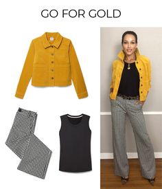 Cute Wardrobe, Layering Outfits Fall, Cabi Clothes, Casual Beach Dress, Eclectic Clothing, Executive Fashion, Wardrobe Capsule, Yellow Blazer, Houndstooth Jacket