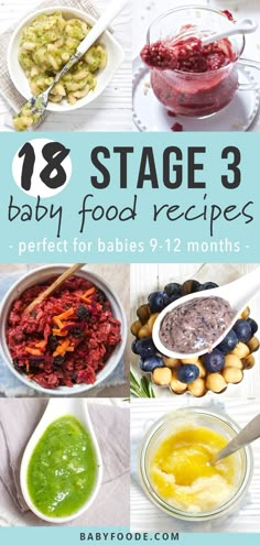 Stage 3 Baby Food, 9 Month Baby Food, Homemade Baby Food Storage, Recipes For Babies, Baby Food Recipe, Apple Puree