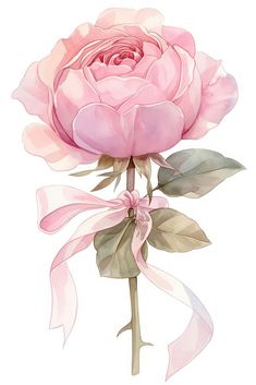 Elegant watercolor pink rose | free image by rawpixel.com / Tang Pink Aesthetic Art, Coquette Pink Aesthetic, Green Coquette, Flower Vase Art, Cute Home Screen Wallpaper, Cute Wallpapers For Ipad, Floral Cards Design, Tole Painting Patterns