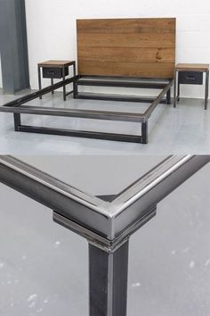 two different views of the same bed frame