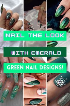 Explore the epitome of sophistication with Pinterest's jewel-toned elegance: Emerald green nail designs! Dive into a gallery of captivating manicures showcasing the allure of rich green hues. Discover these elegant nail designs, perfect for those seeking timeless and luxurious emerald-inspired nails to elevate their style game. Green Nails Design Ideas, Emerald Green Nails Design, Emerald Green Chrome Nails, Emerald Green Nail Designs, Emerald Green Nail, Emerald Green Nails, Faded Nails