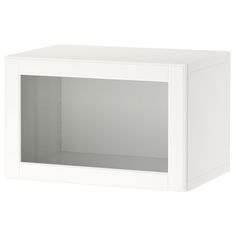 a white wall mounted cabinet with no doors