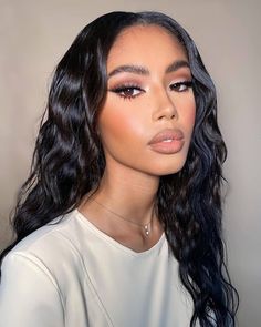 Soft Glam Hair Hairstyles, Brown Glam Makeup, Eyelash Inspiration, Birthday Glam, Female Photography, Trend Makeup, Glam Makeup Look, Makeup Eye Looks, Model Call