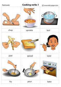 an image of cooking words and pictures