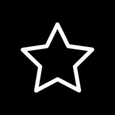 a white star on a black background