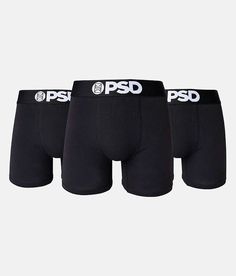 PSD 3 Pack Classic Cotton Stretch Boxer Briefs - Black X-Large, Men's Black Solid 7 breathable stretch boxer briefs Wide soft elasticized no itch waistband Contoured micro-mesh sealed pouch Flex fit flatlock seams. 95% Cotton 5% Spandex. Machine wash cold. Do not bleach. Tumble dry low. Do not iron.. MEN'S PSD BOXER SHORT SIZE CONVERSION CHART Boxer Size S M L XL XXL Waist Size 28-32 32-34 36-38 40-42 44-48 *Conversion sizes may vary. Measurements based on size medium. Apparel & Accessories Functional Black Multi-pack Boxer Briefs, Functional Black Boxer Briefs Multi-pack, Dream Dresser, Psd Boxers, Gym Essentials, Street Fashion Men Streetwear, Conversion Chart, Boxer Shorts