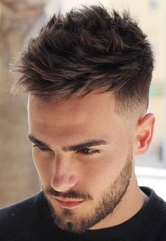 Hair Staly, Gents Hairstyles, Brown Beard, Textured Haircut, Men's Hairstyle