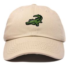 Embrace the wild with our alligator-inspired baseball cap, featuring a fierce and distinctive design that adds an adventurous touch to any outfit. Discover the perfect blend of style and comfort with our classic dad cap, tailored to fit effortlessly into your everyday wardrobe. This timeless hat features a convenient adjustable slider at the back, ensuring a customizable fit for all head sizes. Designed with functionality in mind, the cap includes eyelet holes for enhanced breathability, keeping Mens Baseball Cap, Cap Outfit, Cap Mens, Dad Cap, Crown Design, Baseball Caps Mens, Hat Baseball, Dad Caps, Scarf Hat