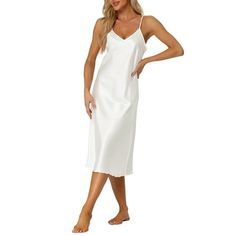 Experience elegance with our stretchy lounge dress. Its soft fabric slips on and off with ease, promising a lightweight, comfortable fit throughout the day. Effortlessly blend into any occasion, from lazy afternoons to unexpected guests. It's also an ideal gift idea for mom, wife, daughter, girlfriend, or friends, adding a touch of luxury to their everyday comfort. Pair it with your favorite slippers or sandals for a chic, indoor-outdoor look. Perfect for lounging or casual wear, this satin paja Gift Idea For Mom, Satin Pajama, Pajama Dress, Lounge Dress, Satin Pajamas, Night Shirt, Pajamas Women, Night Dress, Night Gown